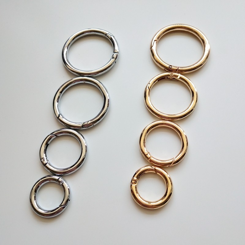 弹簧圈皮具五金配件浅金色铬色开口圈开口环2~3.8厘米开口钥匙环,居家布艺,其他/配件/DIY/缝纫,淘宝优惠券,粉丝福利购,淘宝优惠卷