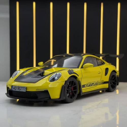 威丽合金车模1:24街车版保捷时911GT3RS跑车儿童玩具车模型摆件男