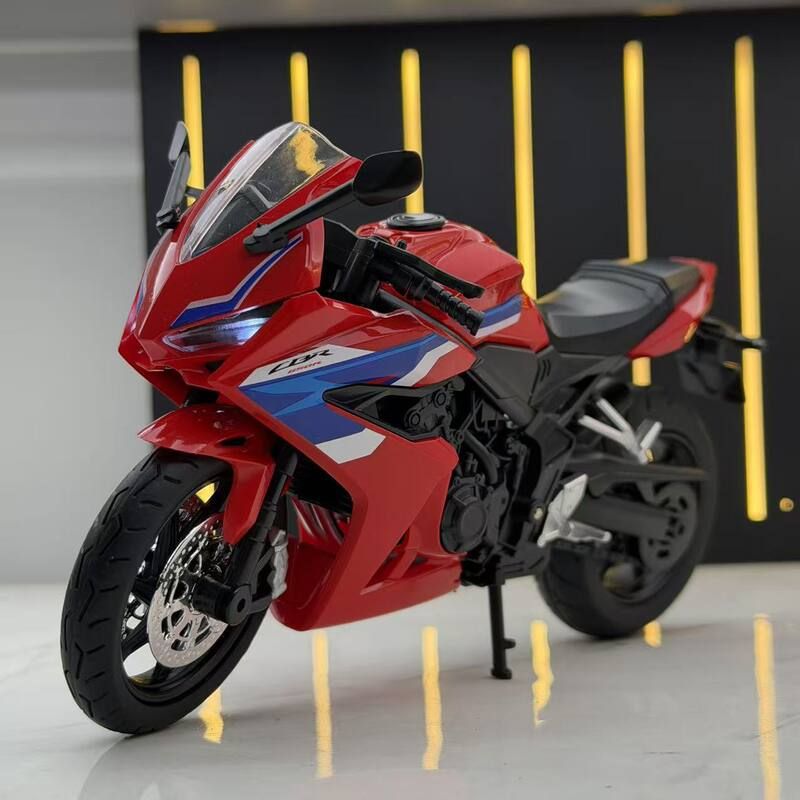 华一合金车模1比12本CBR650R田摩托车儿童玩具车模型摆件礼物收藏