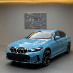 黑曼巴合金车模1比24宝马325li汽车声光儿童玩具车模型摆件收藏男