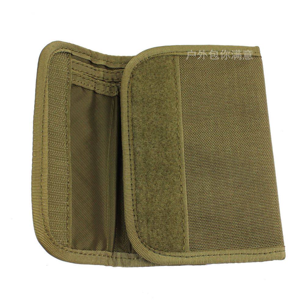 1000D CORDURA 전술 삼중 지갑 독수리 부리 후크 허리 교수형 EDC 카드 홀더 문서 보관 가방 내마모성 지갑