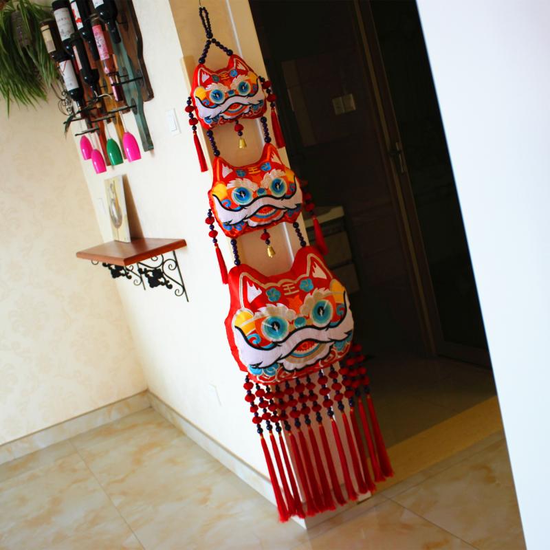 客厅壁挂大号民族风绣花装饰