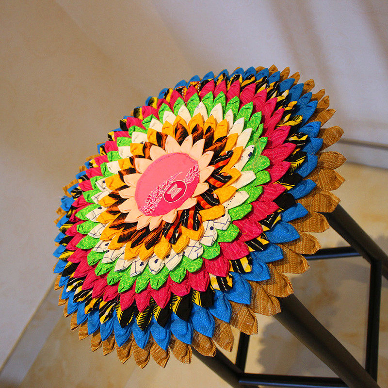 泰国手工莲花布艺坐垫拼布东南亚特色榻榻米幼儿园餐馆会馆蒲垫子