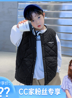 CC家CC 男童秋冬轻薄款羽绒棉马甲外穿K224MJ1574