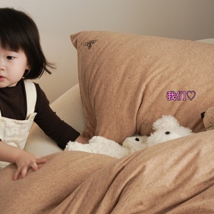 点点子柔软针织棉床笠款四件套匠心棉纺彩色纱线灵动纯棉床品复古