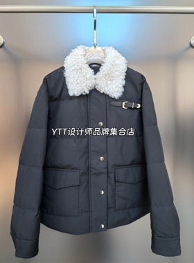 uhot诱货2025秋冬新款黑色短款羽绒服鹅绒服外套女宽松休闲百搭