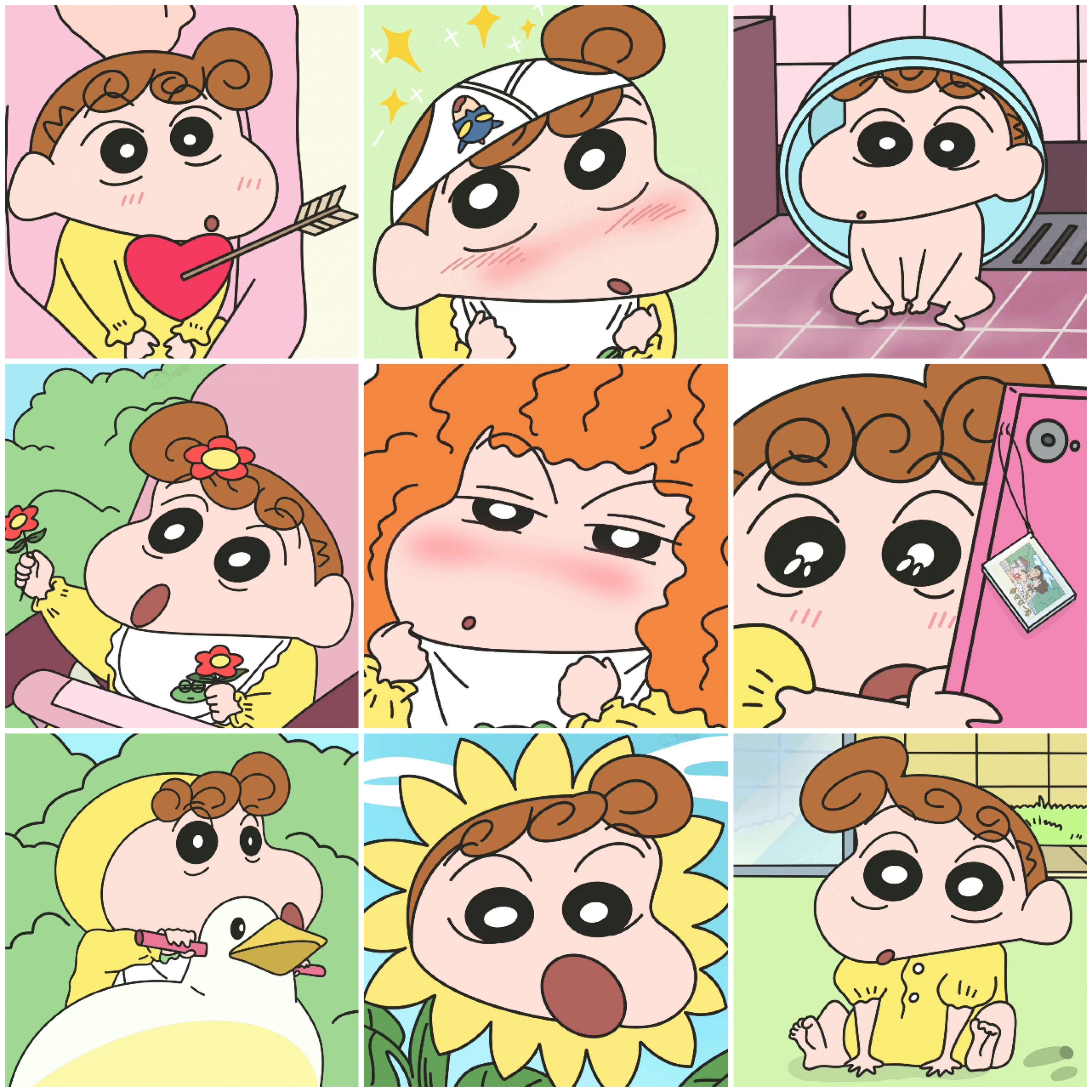 雅ya手机大牌联名卡通蜡笔小新小葵头像iphone苹果小米华为4.24