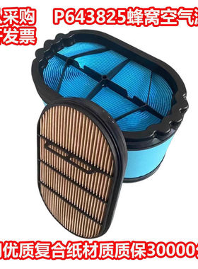 东方红DL2104空气滤芯P643825蜂窝空滤 东方红LD2104G4空滤配件