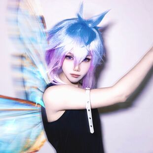 斗罗大陆2 绝世唐门 王冬cos假发 唐舞桐 冰蓝渐变粉紫色动漫假发