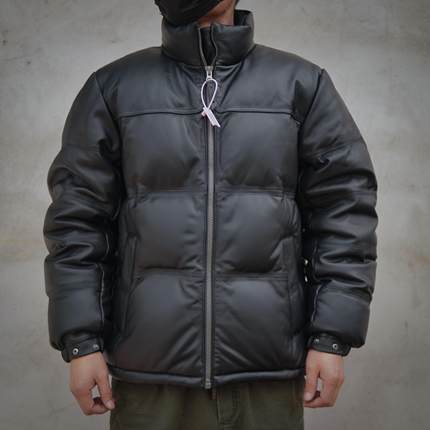 休闲运动羽绒服真皮男立领绵羊皮男装皮衣潮流百搭