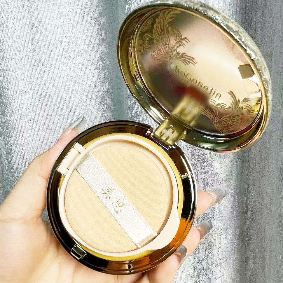 谜尚美思拱辰之初秘享臻贵气垫粉凝霜BB霜内护理外遮瑕提亮