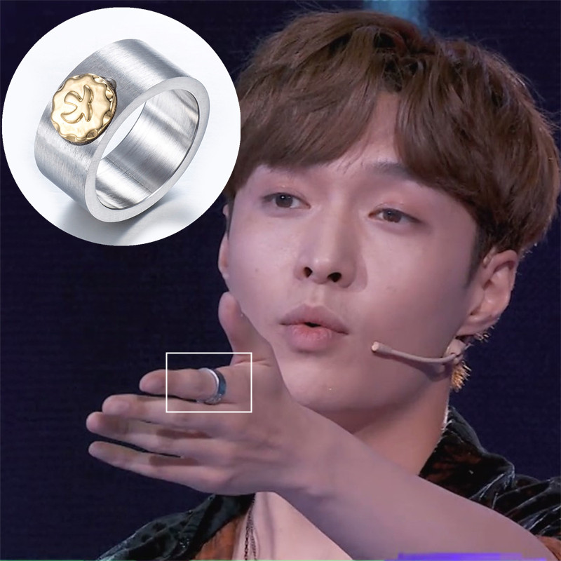 这就是张艺兴同款戒指银色钛钢飞鸟个性气质夜店街舞潮男复古潮女