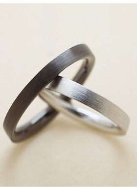 王安宇同款对戒纯银高级感拉丝