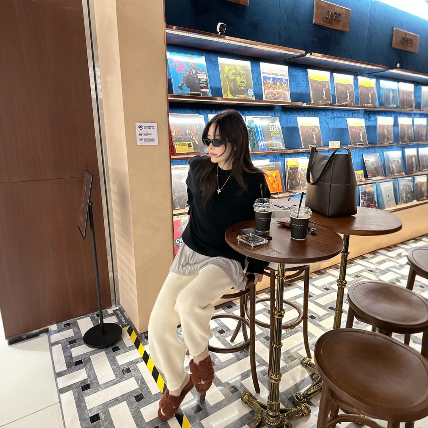 【韩国官网直邮】Partysu韩国代购正品女2025冬季日常羊毛休闲裤