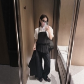 Partysu韩国正品 韩国官网直邮 女2026年新吊带百褶上衣