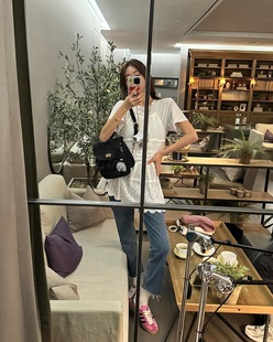 现货白～Haners家韩国代购 女轻奢设计师2024粗网纹吊带针织背心