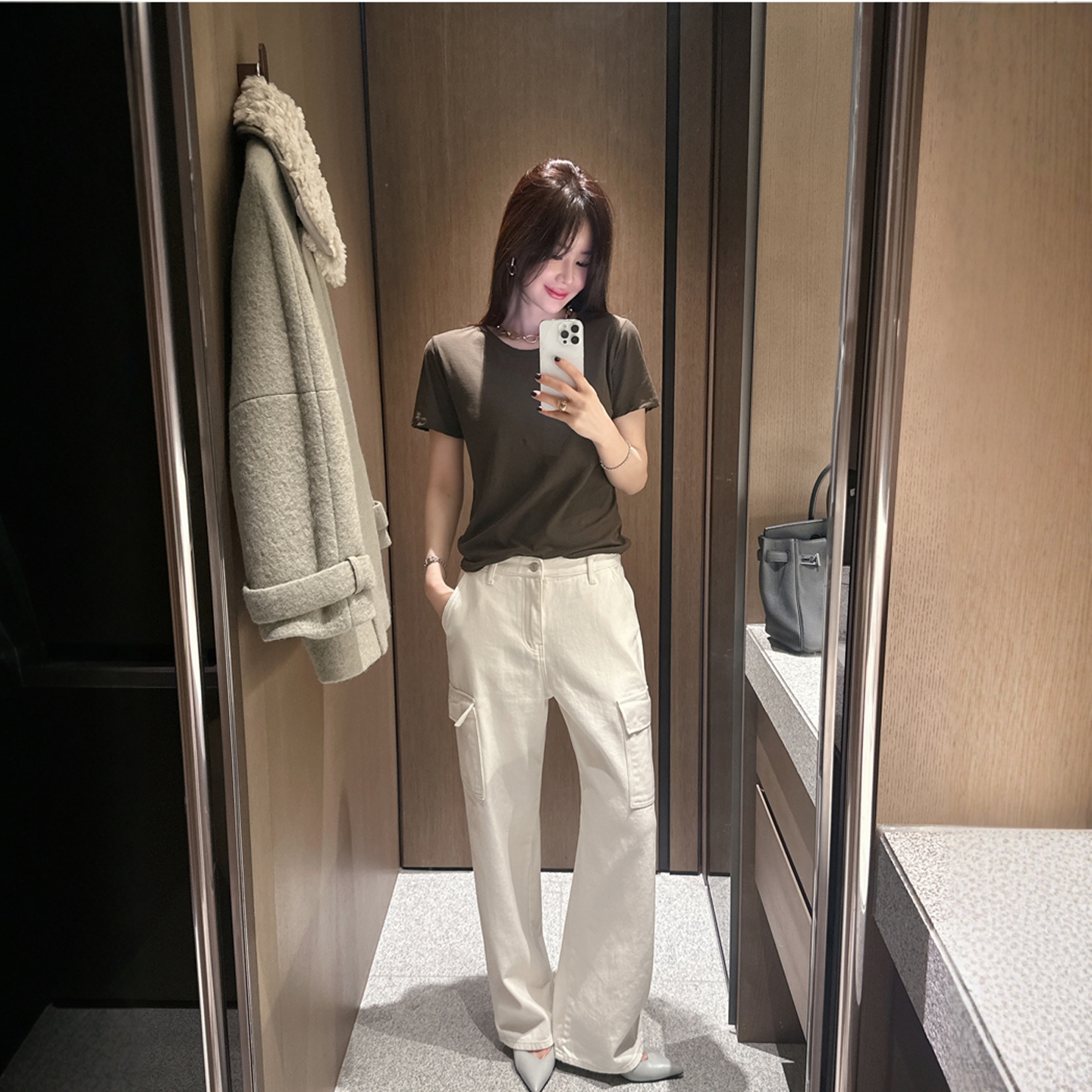 【韩国官网直邮】Partysu韩国代购正品女2025冬季休闲工装休闲裤