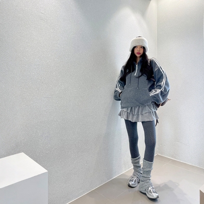 【官网自制】Haners家韩国代购女清新优雅2025年冬新品迷你短裙裤