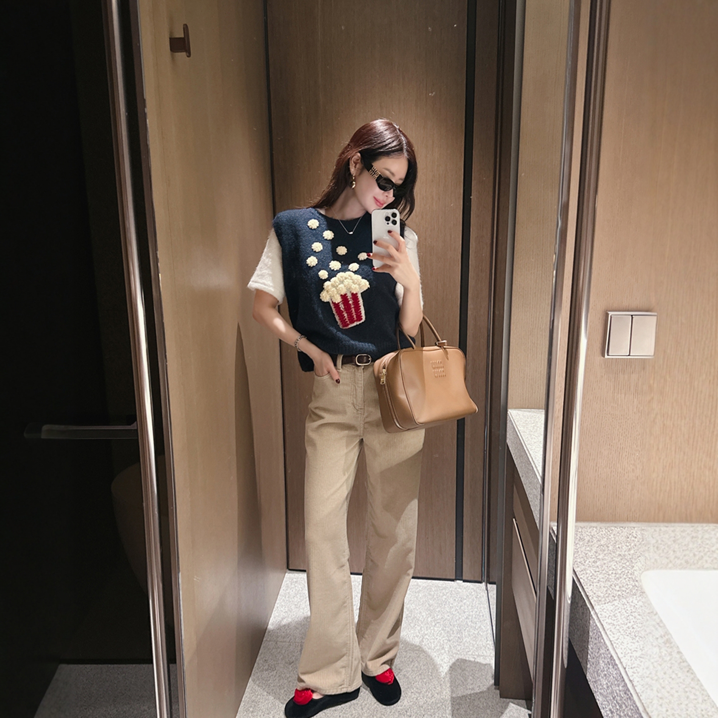 【韩国官网直邮】Partysu韩国代购正品女2025冬季直筒灯芯绒长裤