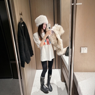 【韩国官网直邮】Partysu韩国代购正品女2026新品纯色宽松短袖t恤