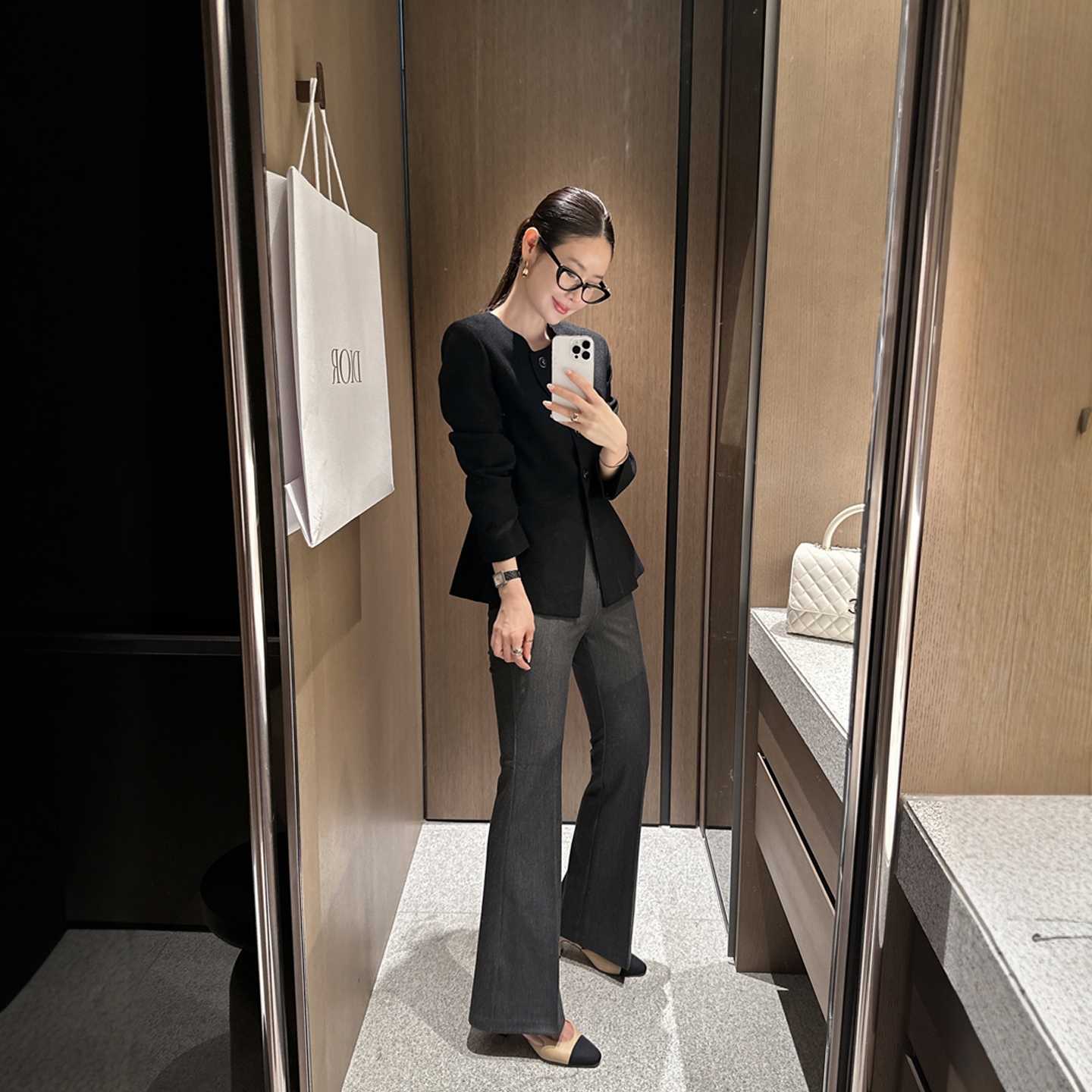 【韩国官网直邮】Partysu韩国代购正品女2025冬季修身西装&长裤