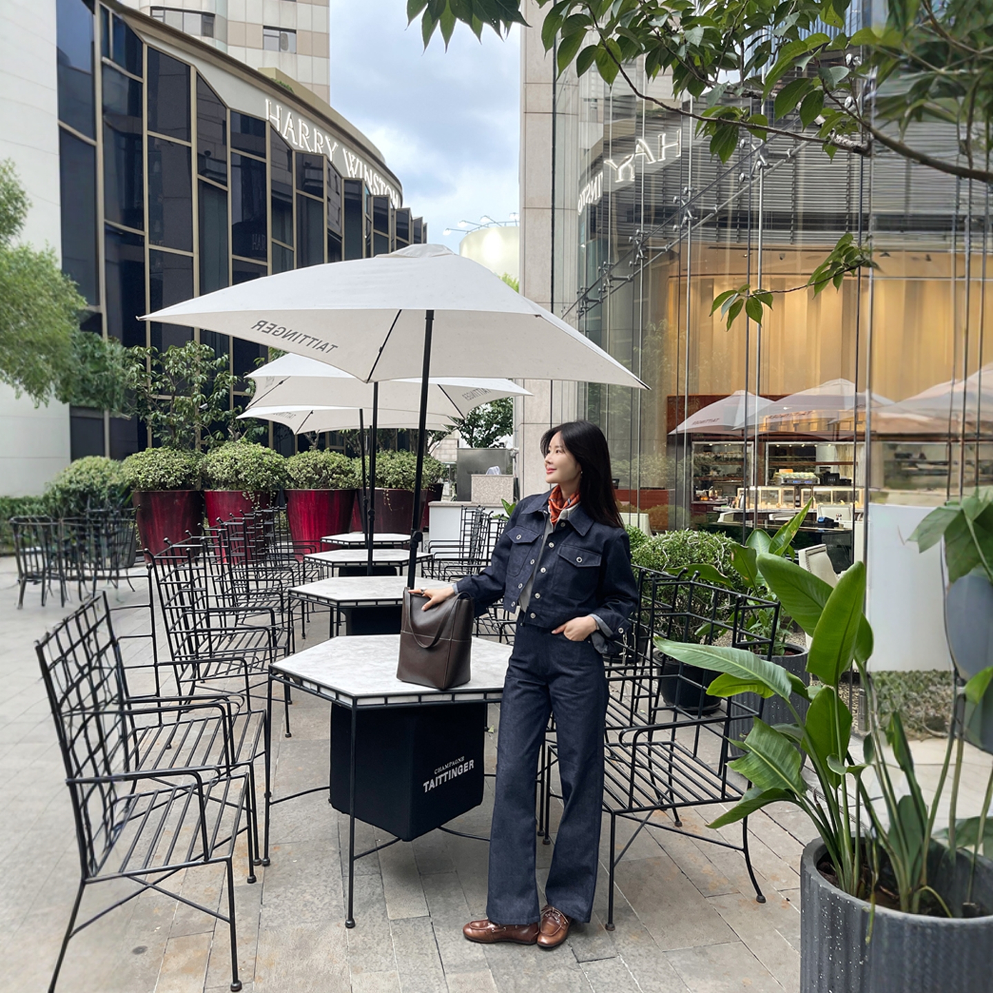 【韩国官网直邮】Partysu韩国代购正品女2025秋冬季直筒牛仔裤