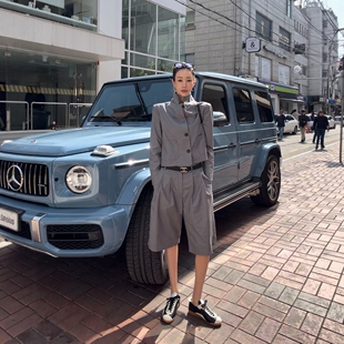 【设计师款】Haners家韩国代购女轻奢2026年春夏优雅精致纯色外套