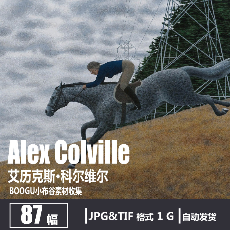 艾历克斯·科尔维尔 alex colville 电子图片 丙烯画写实油画素材