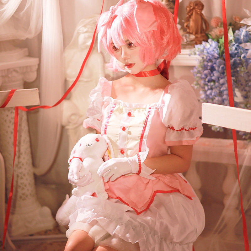 魔法少女鹿目圆香cos服晓美焰巴麻美cos动漫服二次元女装角色扮演