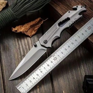 无锁非管制刀具瑞士户外多功能折叠刀三角洲怜悯专业开刃随身携带