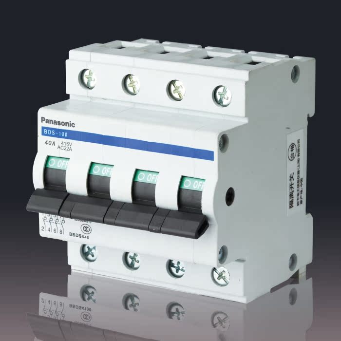 松下断路器正品专卖/空气开关/BDS-100系列隔离开关/4P40A 100A