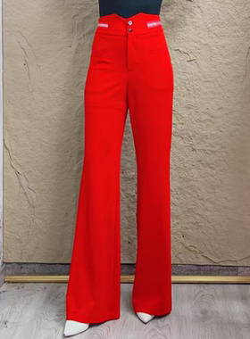 欢舞阁摩登舞裤广场舞微喇裤B0281百搭垂感显瘦弹力料跳舞女裤