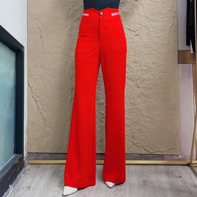 欢舞阁摩登舞裤广场舞微喇裤B0281百搭垂感显瘦弹力料跳舞女裤