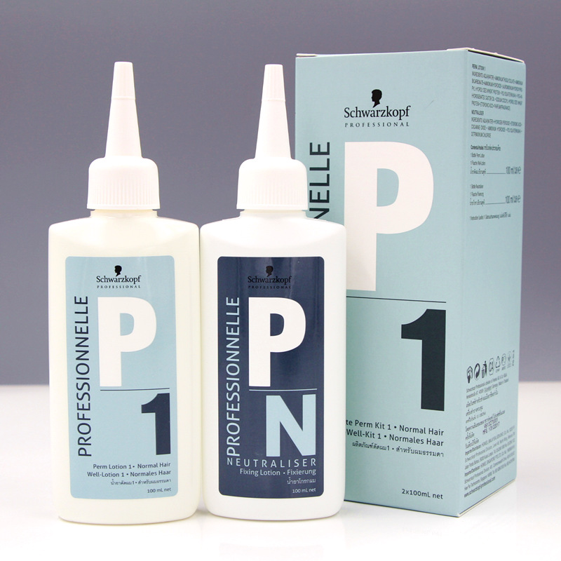 进口施华蔻烫发水1号卷发刘海大波浪家用冷烫精药水理发店专用热