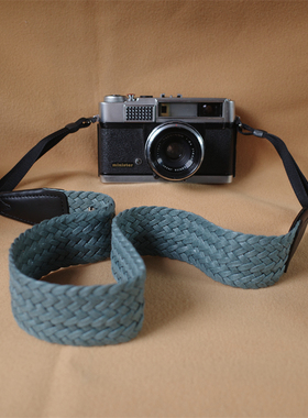 cam·in 相机背带编织单反复古文艺挂绳微单可调富士索尼斜挎肩带