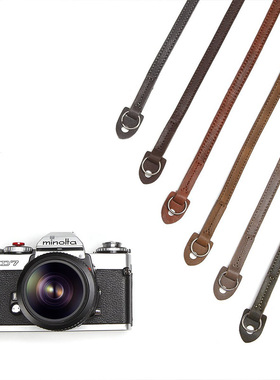 cam-in 相机背带复古文艺微单挂绳真皮挂脖数码挂带斜挎牛皮肩带