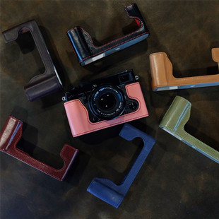 Pro2相机皮保护套 富士X 半套 底座 002 cam 机身套LCP