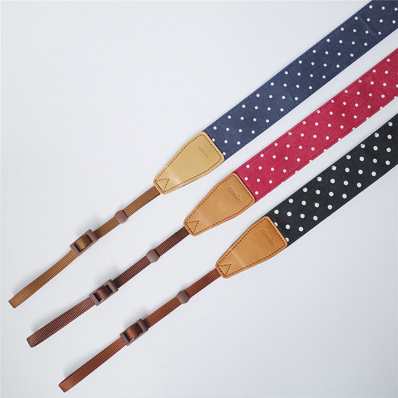 cam-in 相机背带复古单反可调挂绳斜挎牛仔挂脖数码文艺微单肩带