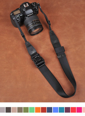 cam-in 忍者复古可调长度斜跨单反数码相机背带微单摄影肩带CS114