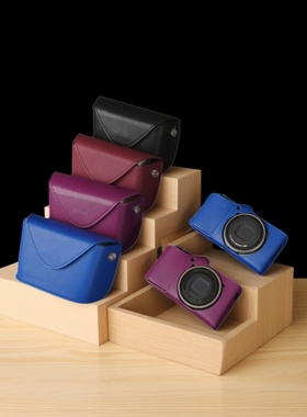 cam-in 数码相机包GR4真皮收纳包适用于理光索尼黑卡康泰时保护包