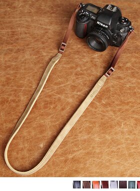 cam-in 相机背带真皮单反微单挂绳挂带可调斜挎复古文艺牛皮肩带