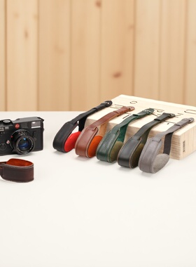 cam-in 头层牛皮复古单反数码相机手腕带微单摄影真皮手带WS013