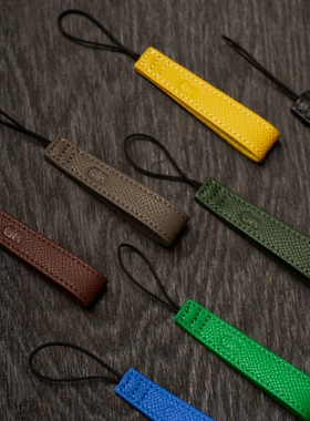 cam-in 相机指环带真皮GR手掌纹GR3GR3X指带复古文艺理光牛皮黑卡