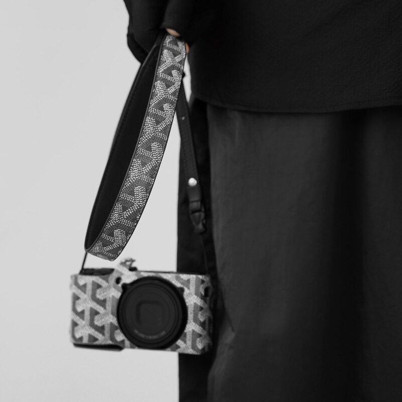 相机背带可调长度微单狗牙数码斜跨挂绳复古文艺单反挂脖手工肩带