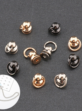 8mm和尚头锌合金奶嘴钉网红diy带环手机壳箱包配件装饰钉蘑菇钉