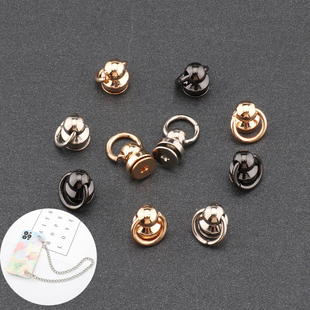 8mm和尚头锌合金奶嘴钉网红diy带环手机壳箱包配件装饰钉蘑菇钉