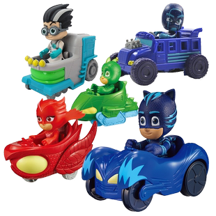 睡衣小英雄猫小子猫车鹰翔机飞壁侠专属机车猫车彩车罗米偶实验室