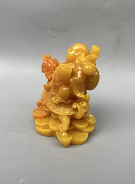 树脂办公室弥勒佛摆件骑龙龟笑佛大肚佛笑口常开酒柜小摆件家居
