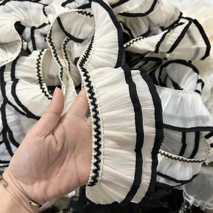 金源花边小香风编织布木耳窗帘配件新款 唯美窗帘配件 装 饰花边法式
