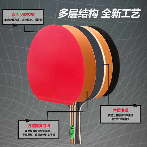 2星3星乒乓球拍成品拍安格耐特